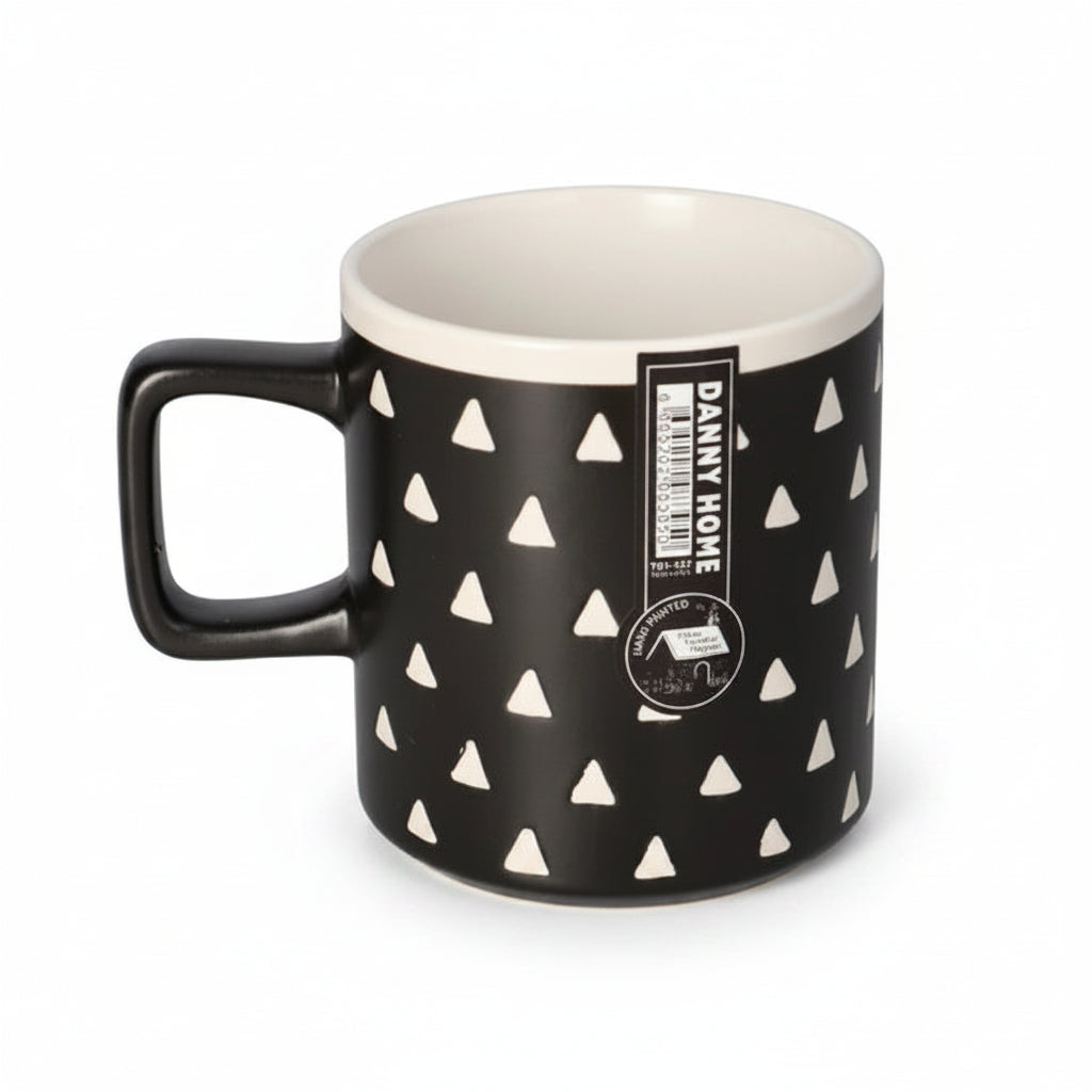 Danny Home Geometric Ceramic Mug 380ml at Zubaidas Homestore Pakistan