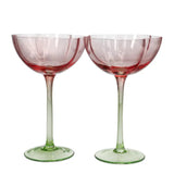 Danny Home Gin Saucer Two Toned Cocktail Glass 2 Pieces Set at Zubaidas Homestore Pakistan