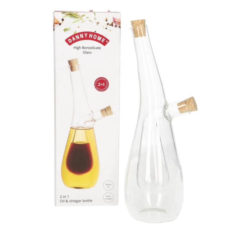 Danny Home Glass 2 in 1 Oil and Vinegar Bottle at Zubaidas Homestore 
