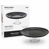 Danny Home Glass Cake Stand 28cm Black at Zubaidas Homestore