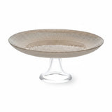 Danny Home Glass Cake Stand 28cm Shiny Beige at Zubaidas Homestore Pakistan