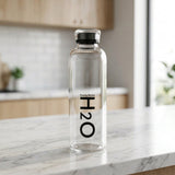 Danny Home Glass Drink Water Bottle 750ml Black at Zubaidas Homestore