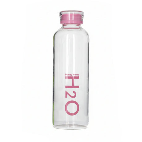 Danny Home Glass Drink Water Bottle 750ml Pink at Zubaidas Homestore Pakistan