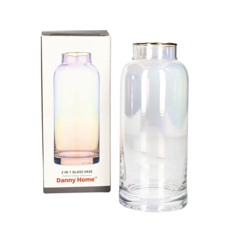 Danny Home Glass Flower Vase 19cm at Zubaidas Homestore