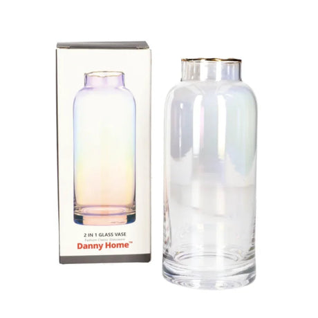 Danny Home Glass Flower Vase 19cm at Zubaidas Homestore