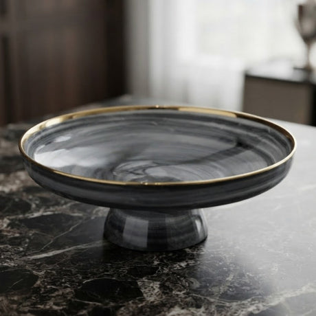 Danny Home Glass Fruit Bowl 25cm at Zubaidas Homestore 