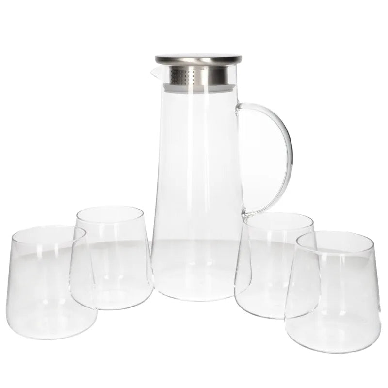 Danny Home Glass Juice Jar and Glass 5 Pieces Set at Zubaidas Homestore Pakistan