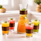 Danny Home Glass Juice Jar Set with Cups 5 Pieces at Zubaidas Homestore 