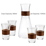 Danny Home Glass Juice Jar Set with Cups 5 Pieces at Zubaidas Homestore. Most Trusted Homestore in Pakistan