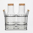 Danny Home Glass Juice Jar with Stand 3 Pieces Set 1350ml at Zubaidas Homestore Pakistan