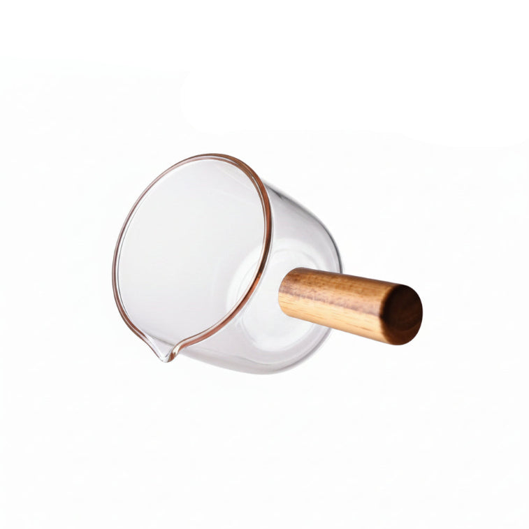 Danny Home Glass Measuring Cup With Wooden Handle 65ml at Zubaidas Homestore Pakistan