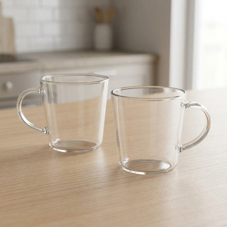 Danny Home Glass Mug 2 Pieces Set 300ml at Zubaidas Homestore