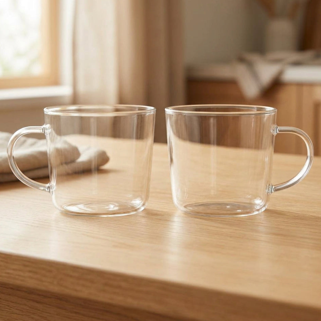 Danny Home Glass Mug 2 Pieces Set 500ml at Zubaidas Homestore