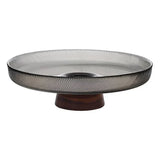 Danny Home Glass Pedestal Fruit Plate 25.5cm at Zubaidas Homestore Pakistan