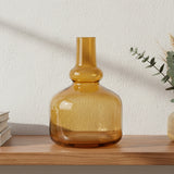 Danny Home Glass Plant Vase 15cm Golden at Zubaidas Homestore
