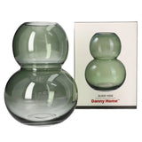 Danny Home Glass Plant Vase 18cm Green at Zubaidas Homestore 
