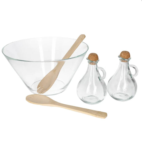 Danny Home Glass Salad Bowl Set 5 Pieces at Zubaidas Homestore Pakistan