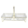 Danny Home Glass Serving Bowl With Golden Stand 3 Piece Set at Zubaidas Homestore Pakistan