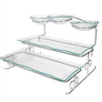 Danny Home Glass Serving Tray with Stand 36cm at Zubaidas Homestore Pakistan