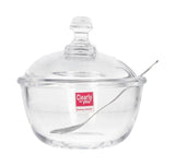 Danny Home Glass Sugar Bowl 2 Pieces Set at Zubaidas Homestore Pakistan