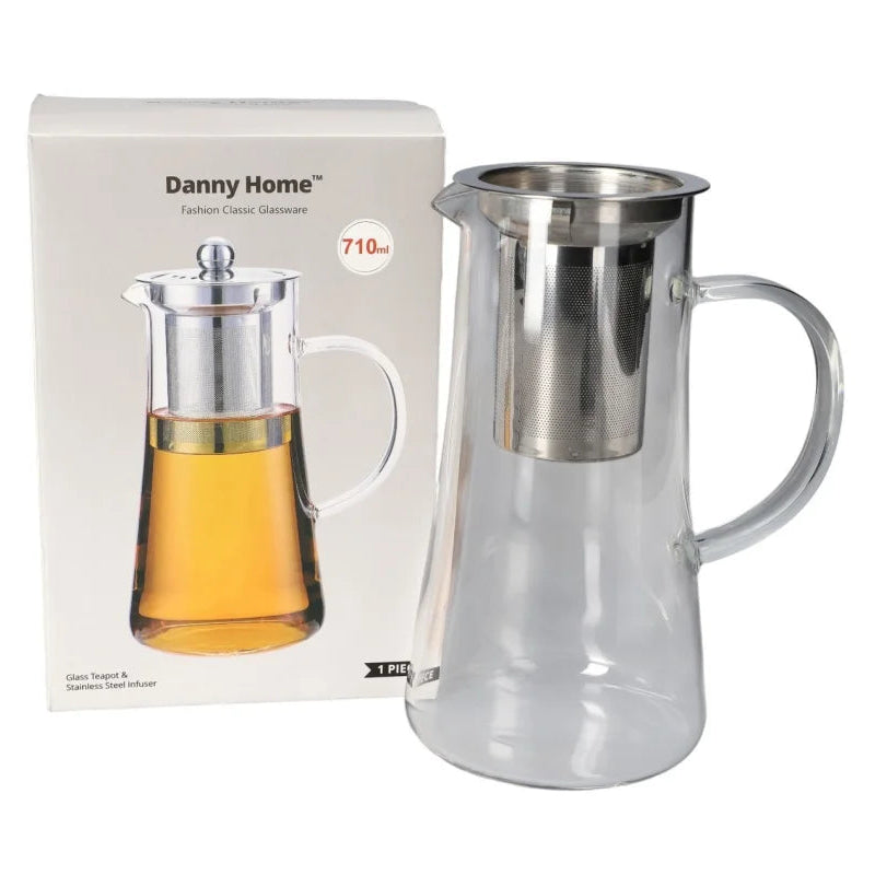 Danny Home Glass Teapot With Infuser 710ml at Zubaidas Homestore