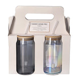 Danny Home Glass Tumbler with Straw 2 Pieces Set 500ml at Zubaidas Homestore Pakistan