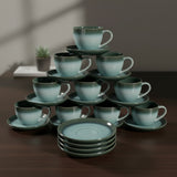 Danny Home Glazed Ceramic Cup and Saucer 12 Pieces at Zubaidas Homestore Pakistan