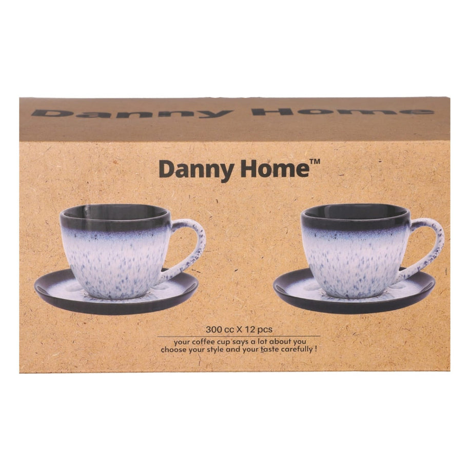 Danny Home Glazed Cup and Saucer 12 Pieces at Zubaidas The Biggest Homestore in Pakistan