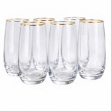 Danny Home Gold Rim Glass 6 Pieces Set 410ml at Zubaidas Homestore Pakistan