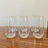 Danny Home Gold Rim Glass 6 Pieces Set 550ml at Zubaidas Homestore Pakistan