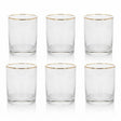 Danny Home Gold Rim Glass 6 Pieces Set at Zubaidas Homestore 