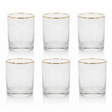 Danny Home Gold Rim Glass 6 Pieces Set at Zubaidas Homestore 