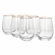 Danny Home Gold Wire Edge Glasses 420ml Set 6 Pieces at Zubaidas Homestore Pakistan