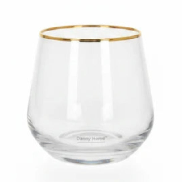 Danny Home Gold Wire Edge Glasses 450mlSet 6 Pieces at Zubaidas Homestore. Best Online Homestore in Pakistan