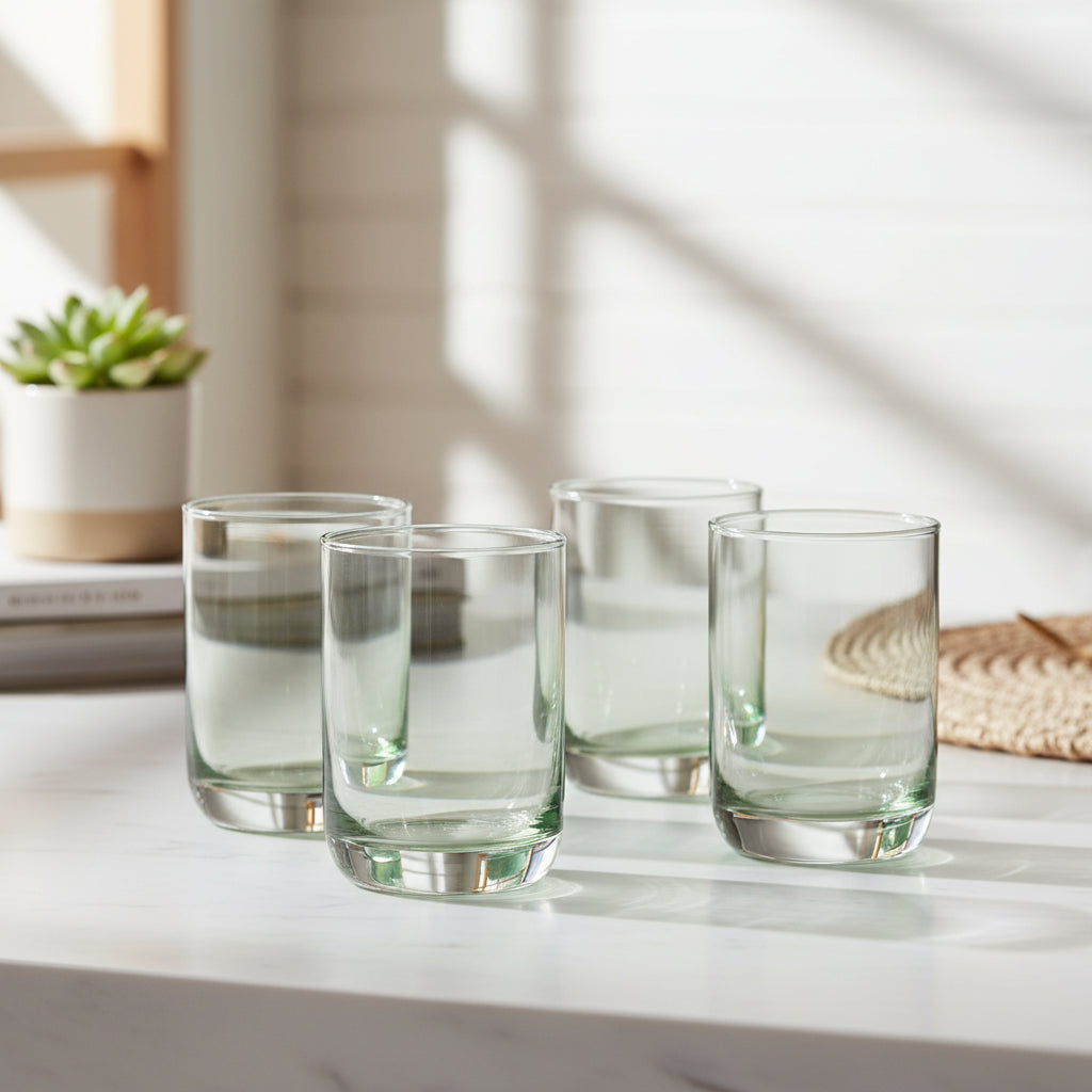Danny Home Gradient Green 4 Pieces Glass Set 310ml at Zubaidas Homestore