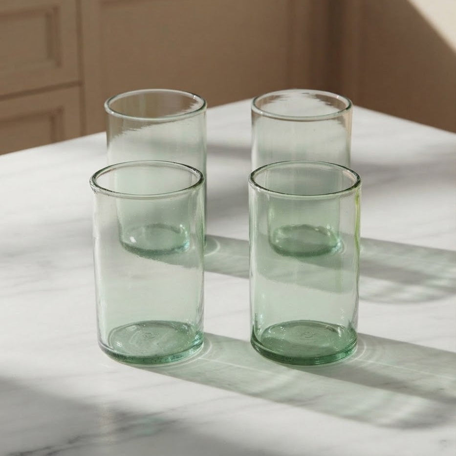 Danny Home Green Ombre 4 Pieces Glass Set 390ml at Zubaidas Homestore 