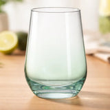 Danny Home Green Stemless 4 Pieces Glass Set 330ml at Zubaidas Homestore