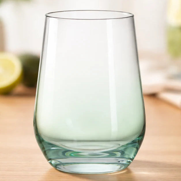 Danny Home Green Stemless 4 Pieces Glass Set 360ml at Zubaidas Homestore