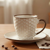 Danny Home Honeycomb Pattern Cup and Saucer 6 Pieces Set at Zubaidas Homestore Pakistan