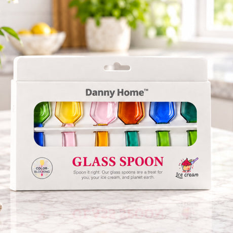 Danny Home Ice Cream Glass Spoons 6 Pieces Set at Zubaidas Homestore