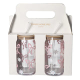 Danny Home Iced Coffee Glass Mug with Straw 500ml at Zubaidas Homestore
