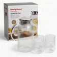 Danny Home Juice Jar and Glass Set Vertical Stripes 5 Pieces at Zubaidas Homestore 