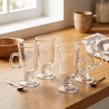 Danny Home Latte Glass Mug 4 Pieces Set 244ml at Zubaidas Homestore