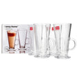 Danny Home Latte Glass Mug 4 Pieces Set 290ml at Zubaidas Homestore 