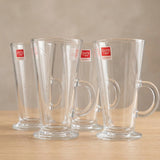 Danny Home Latte Glass Mug 4 Pieces Set 290ml at Zubaidas Homestore