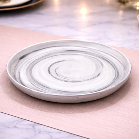Danny Home Marble Swirl Dinner Plate 20.3cm at Zubaidas Homestore 