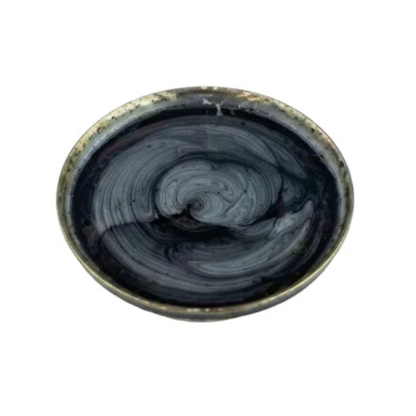 Danny Home Marble Swirl Glass Serving Plate 20cm at Zubaidas Homestore Pakistan