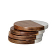 Danny Home Marble Wooden Coaster 4 Pieces Set 10cm at Zubaidas Homestore Pakistan