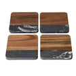 Danny Home Marble Wooden Coasters 4 Pieces Set at Zubaidas Homestore Pakistan
