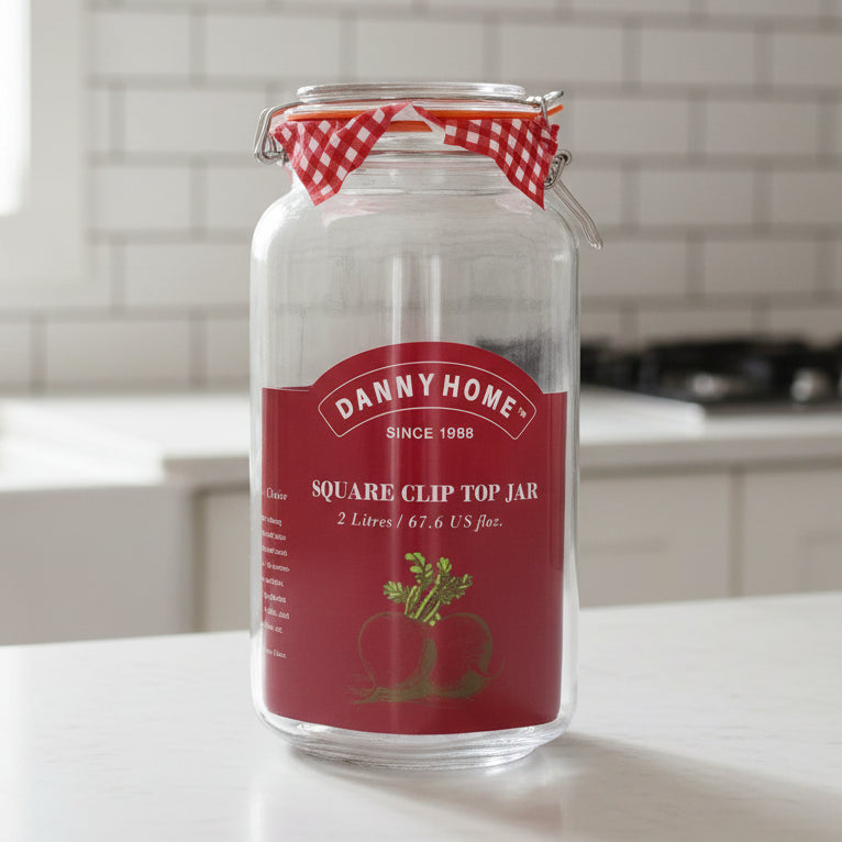 Danny Home Mason Clip Lid Jar 2 Liter at Zubaidas Homestore 